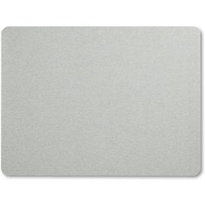 Quartet Bulletin Board, Fabric, 4' x 3', Frameless, High-Density Fiberboard, Oval Office, Gray (7684G)
