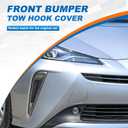 Car Front Bumper Tow Hook Cover Cap Towing Eye for Toyota Prius 2019 2020 2021 2022 Trailer Cover Cap 52128-47910 52127-47911(White, Right Passenger Side)