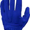 Nxtrnd G3 Pro Padded Football Gloves, Sticky Padded Receiver & Lineman Gloves (X-Large, Blue)