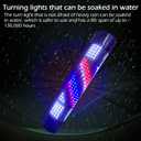 33" Colorful Rotating LED Salon Light, Barber Pole, Barber Poles Outdoor, Barber Shop Signs Pole Rotating Illuminated Light Hair Salon Shop Beauty Sign, Wall-Mounted, Outdoor rain-Proof