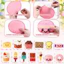 13 Pcs Dessert Ornaments for Christmas Tree Felt Dessert Hanging Decorations Craft Fabric Sewing Kit Party Favors for DIY Activities Making Gifts