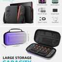 TiMOVO Carrying Case for Nintendo Switch 2 (2025), Large Capacity Protective Hard Shell Portable Travel Case Pouch for Switch 2, with 10 Game Card Slots and Pockets for Accessories, Gradient Purple