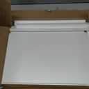 TEAMIX Wall Mounted Folding Desk for Small Spaces, White Floating Shelf