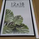 Americanflat 12x18 Metal Poster Frame with Tempered Glass - Use as 11x17 Frame with Mat or Display 12x18 Photo Without Mat - Brooklyn Collection - Picture Frames for Wall Display - Black