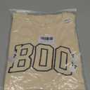 Halloween Shirts for Girl Boy Embroidered Boo Ghost Graphic T-Shirt Kids Funny Spooky Season Short Sleeve Tee Tops (9-10 Years)