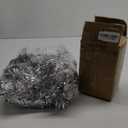 70 Ft Christmas Tinsel Garland Metallic Tinsel Twist Garland Glitter Christmas Tree Hanging Decorations for New Year Party Birthday Holiday Indoor Outdoor Supplies (Silver)