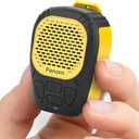 Wearable Bluetooth Speaker,Clip on Wireless Jobsite Water-Resistant Portable Speaker, Built in Mic for Hands-Free/Call, Suitable for Indoor & Outdoor Use Update Version Yellow