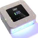 GAOY Cordless UV LED Nail Lamp for Gel Nails, Rechargeable UV Light, Professional Nail Dryer with 4 Timers, Automatic Sensor and Sensitive Mode for Fast Curing, AB Diamond