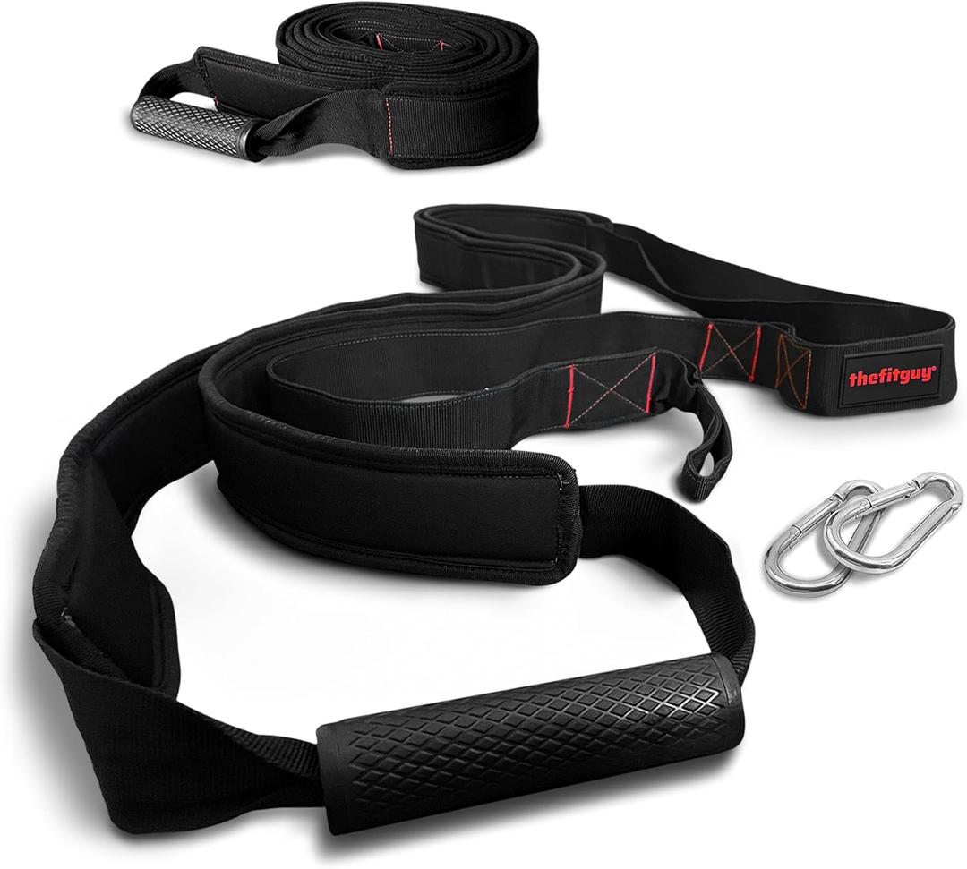 Sled Pulling Handle Straps  Padded Arm & Shoulder Support | Full-Body Resistance Training for Football, Speed, and Power Workouts | 2 Straps + 2 Hooks Included
