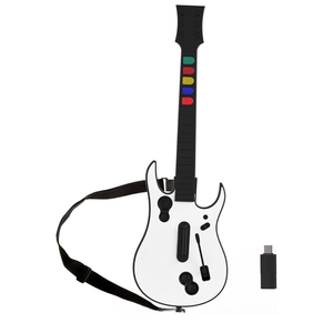 NBCP PC Guitar Hero Controller, Wireless PS3 Guitar Hero with Dongle for PC/PlayStation 3, Compatible with Guitar Hero, Rock Band, Clone Hero & Fortnite Festival  Black