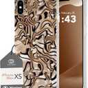 Cocomii - Rectangle Case Compatible with iPhone Xs Max - Opalescent Pearl, Glitter Sparkle, Glossy, Women Girls Men, Protective Phone Case for iPhone Xs Max 6.5 inch, Caramel