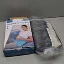 Comfytemp Weighted Heating Pad for Period & Back, 2.2lb FSA Eligible Menstrual Heated Pad, Birthday Gifts for Mom/Women/Wife, 12" x 24" HSA Electric Heat Pad with 9 Heat Level for Neck Shoulder, Gray