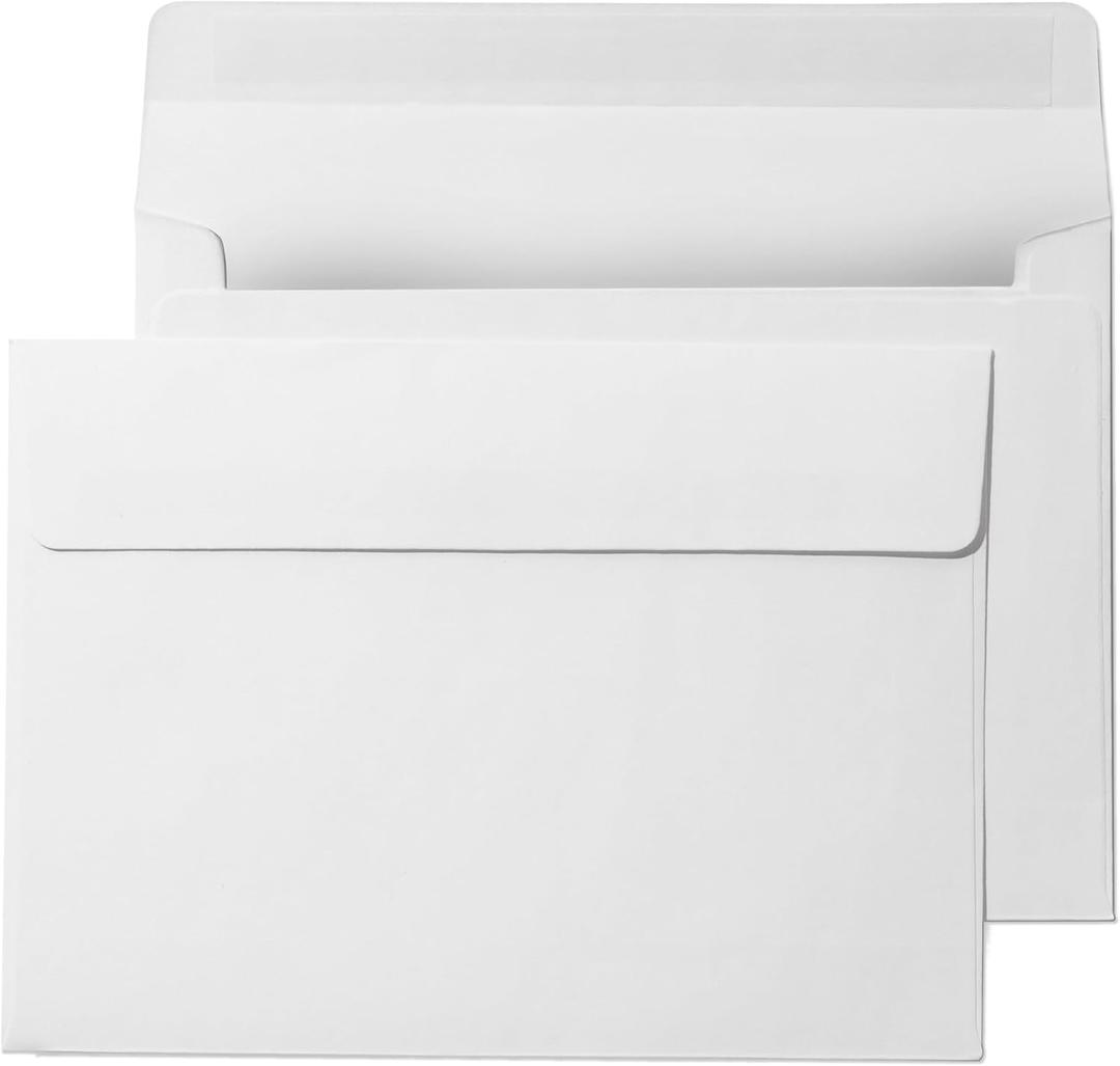 Pack It Chic - 3 5/ 8” X 5 1/ 8” (110 Count) A1 White Envelopes Self Seal for RSVP Cards, Thank You Notes, Invitations, Announcements, Gift Cards, and Notecards
