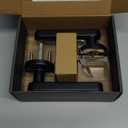 Fingerprint Door Lock- Smart Door knob,biometric Door Lockwith passcode keypad keyless Entry Door Handlefor Bedroom Home Hotel Office Apartment (Black with APP)