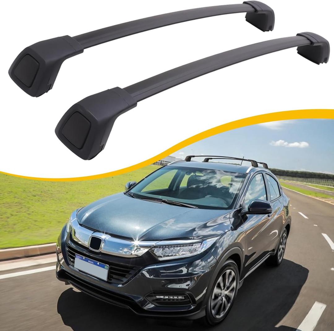 Cross Bars Roof Rack Fit for Honda HR-V HRV 2016-2022 Lockable Luggage Rack Crossbar Cargo Carrier Rooftop Accessories (with Side Flush Rails)