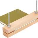 BENECREAT Wooden Beech Bookbinding Press, 9.8x1.5inch Large Book Binding Tool Portable Book Press Bookbinding for Home, School, Office DIY Bookbinding