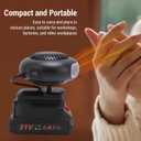 Diydeg Car Heater, Fast Heating Portable Space Heater, Quiet Battery Powered Windshield Defogger, Window Defroster for Most Cars, Sedan, Electric Tricycles, Home, Office, Indoor Use