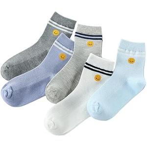MeiLiZuRL Women's Cute Funny Crew Socks - Cotton Novelty Socks for Women & Girls (5-6 Pairs), Set of 4