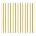 DYWISHKEY 20 Pieces 2.5mm Brass Rods, Brass Round Stock Lathe Bar Stock for DIY Craft Making, Handle Pin, 2.5mm in Diameter, 100mm in Length