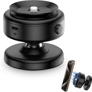 Magnetic Phone Holder for Car, Strong Vacuum Suction Cup, 360 Rotation, Universal Phone Mount for Windshield/Dashboard/Glass/Mirror, Hands-Free Car Accessories, Compatible with iPhone Android (Black)