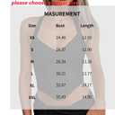 Women's Sexy Halter V Neck Crop Tank Top Sleeveless Backless Trendy Tops Double Lined Going Out Top XS-XXL (Large, Brown)