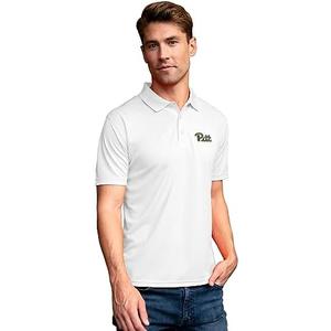 Vantage Apparel Men's Collegiate Premium Moisture Wicking White Icon Polo, S/M