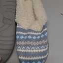 Evshine Warm Knit House Slippers for Women Comfy Wool-Like Lined Chenille Slippers with Memory Foam and Indoor Outdoor Soles44-45