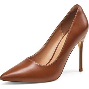 GENSHUO Women's Closed Toe Stiletto High Heels Dress 4 Inch Heeled Pointed Toe Party Homecoming Wedding Pump Shoes 7.5