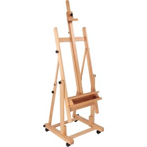 Creative Mark Savannah Studio Easel - Portable Lightweight Art Easel with Adjustable Angles with Wheels - Ideal for Artist, Perfect for Painting - Storage Drawer - Natural Finish - Ideal for Artist