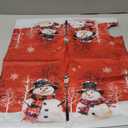 Kawani Merry Christmas Red Snowman Mailbox Covers Magnetic Red Winter Outdoor Mailbox Cover Standard Size 18 X 21 Inch Snowflakes Holiday Mailbox Wrap Post Letter Box Cover Decor for Home Garden Yard