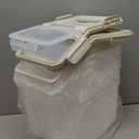 Large Flour Storage Container Bin 25lb, 2Pack Airtight Rice Storage Containers with Wheels Seal Locking Lid, BPA Free with Measuring Cup&Scoop for Flour, Rice, Grain(Gray)