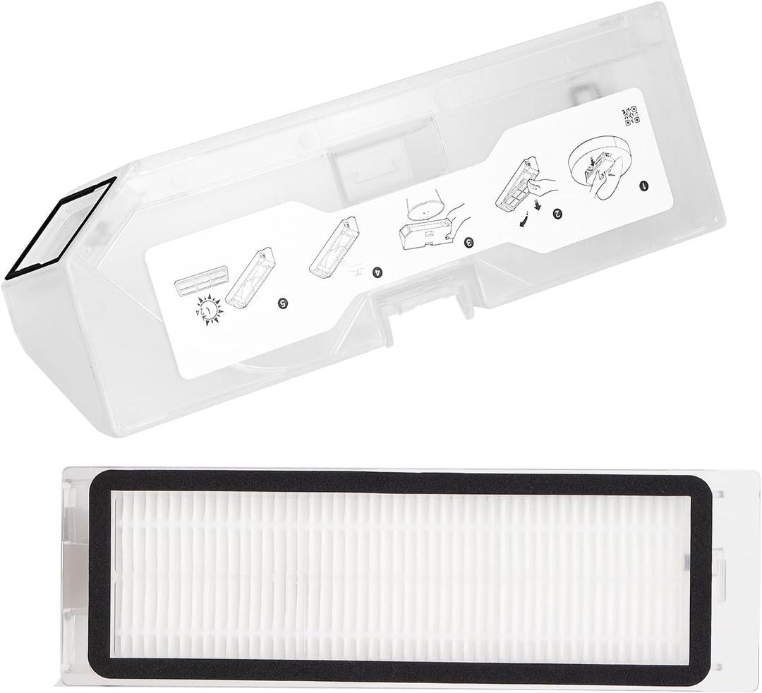 Dust Bin Box Compatible with Roborock Q Revo Robot Vacuum Cleaner/Roborock P10 Vacuum Cleaner - Waste Collection Dustbin Box Replacement Accessories Spare Parts