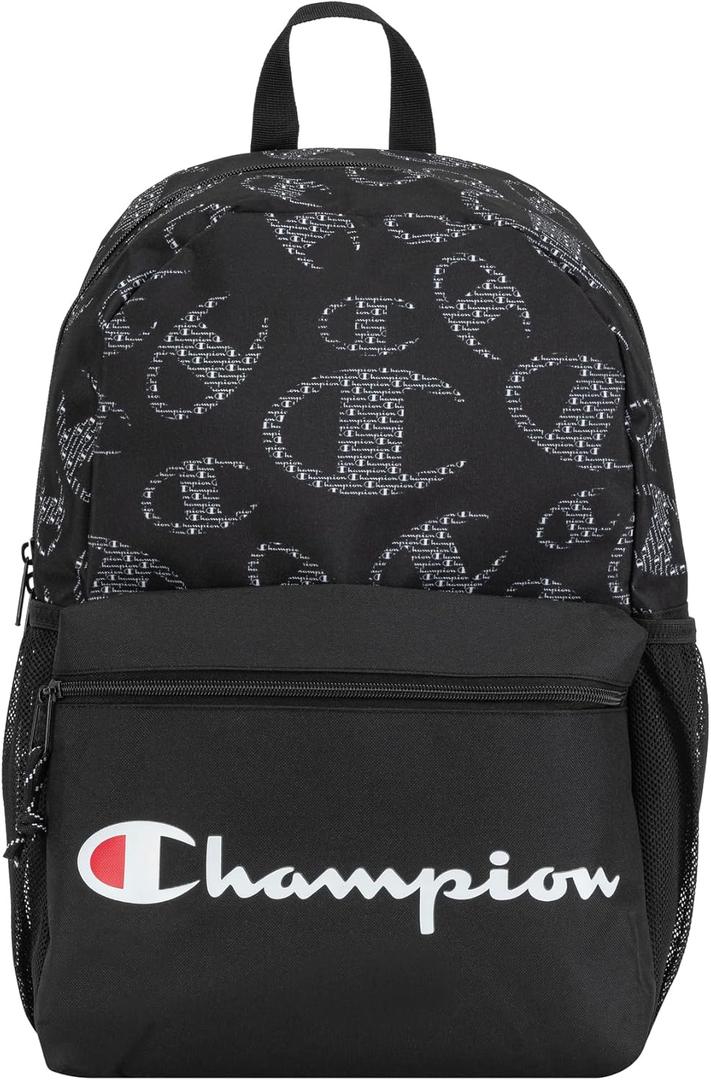 Champion Merit Backpack, Black/White, OS (One Size)