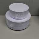 PULOTE 100PCS White Plastic Plates Disposable - Heavyweight 50 White Dinner & 50 Dessert/Salad Plates for Wedding, Party