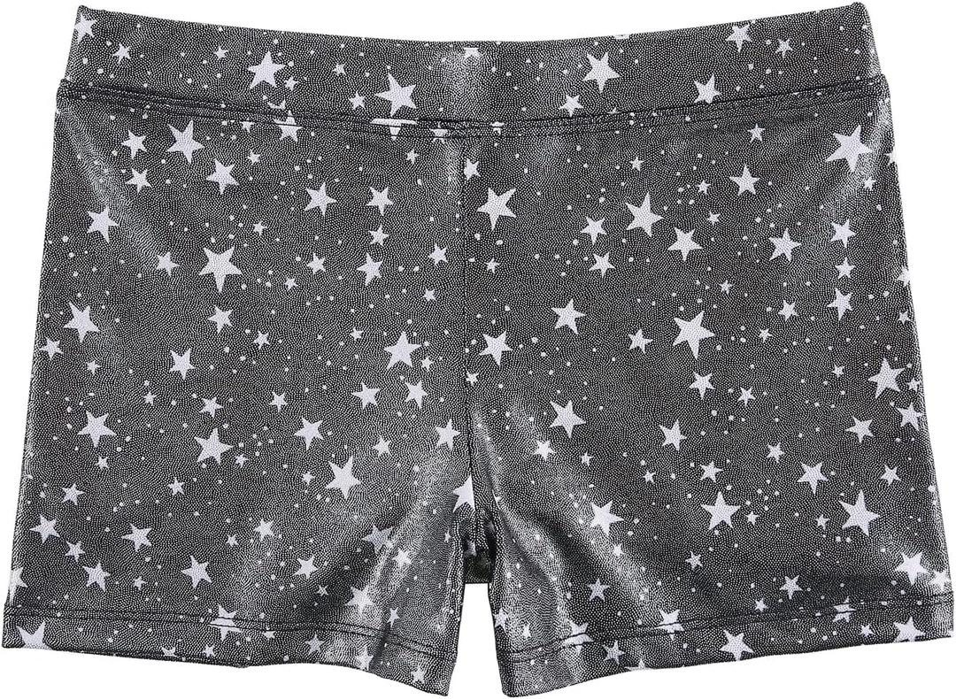 HDE Gymnastics Shorts for Girls Dance Short Glitter Sparkle Tumbling Bottoms