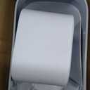 MOPALL Small Bathroom Trash Cans with Lids,Motion Sensor Bathroom Trash Can,Narrow Waterproof Plastic 3.5 Gallon Automatic Adsorption Touchless Garbage Can,White