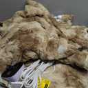 Faux Fur Electric Blanket Twin Size 62"X84" - Bubble Heated Blanket Fluffy Soft Fuzzy with 6 Fast Heating Levels & 10 hrs Timer Settings, Washable & ETL Certified for Office Bed, Tie-Dye Beige