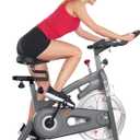 Sunny Health & Fitness Indoor Cycling Exercise Bike w/4-Way Adjustable Seat & Pulse Sensors, Home Cardio Training Equipment w/Micro-Adjustable Magnetic Resistance, Optional 29, 30, 40 Pound Flywheel