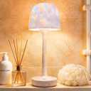 Waterproof Shower Lamp with 16 Color Ocean Wave Projector, Rechargeable LED Light with Remote & Touch Control, 3 White Modes, USB-C, for Bathroom, Bedroom, and Spa Gifts
