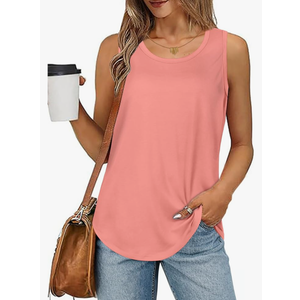 elescat Womens Tank Tops Summer Sleeveless Loose Fit Casual Tunic Top 160