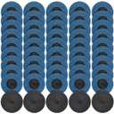 50 Pcs 3 Inch Flap Discs 60 Grit T27 Flap Sanding Disc High Density Zirconia Grinding Wheels Sanding Disc for Metal Wood Stainless Steel Finishing and Angle Grinder Rust Removal