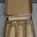 Raycare Flameless Candle with Remote Timer – 4 Flickering Acrylic Battery Operated LED Pillar Candles with Embedded Star String for Christmas, Home Decor, and as a Gift(Glod)