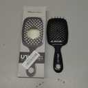 FHI Heat UNbrush Detangling Brush for Pain-Free Brushing on All Wet or Dry Hair Types  Durable DuoFlex Anti-Static Bristles, Lightweight Handle, Vented Hair Brush (1 Count (Pack of 1), Black)