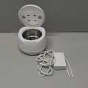 Dental Ultrasonic Retainer Cleaner Machine: 45kHz Dental Cleaning Pod with Digital Timer & 200ML, Deep Cleaning for Dentures, Mouth Guards, Aligners, Night Guards, Braces, Toothbrush Heads & Jewelry (White)