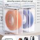 Filament Storage Box 6 Pack — Airtight 3D Printer Filament Container with Silicone Seal & 4 Locking Buckles, Water-Proof Dust-Proof Clear Dry Box for 1KG PLA PETG ABS TPU Spool, Stackable Organizer | Airtight silicone gasket and locking clips protect 1kg filament spools from moisture and dust for stable printing performance