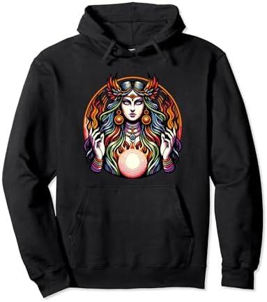 Hekate Necromancy Witch Goddess Hecate Pullover Hoodie, Small