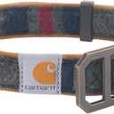 Carhartt Pet Fully Adjustable Webbing Collars for Dogs, Reflective Stitching for Visibility, Blanket Stripe, Medium