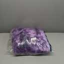 Cozy Bliss Faux Fur Throw Blanket for Couch, Fuzzy Soft Plush Thick Bubble Blanket for Sofa Bedroom Living Room, 50 * 60 Inches Tie-dye Purple