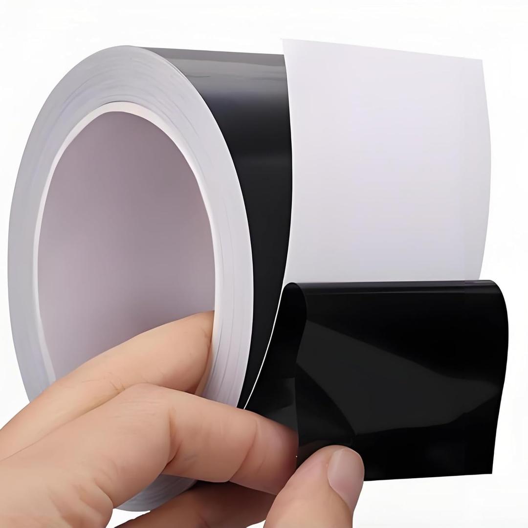 Blackout Tape 2inch x 66 Feet Light Blocking Sticker 100% Full Black Out Masking Tape for Electronics, Cover LED Indicator, Shielding Glare, Window Shading, Lamp Strips Shade, Backlight Sheet Dimming