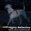 No Pull Dog Harness, Reflective Puppy Vest for Dog(Orange,S)